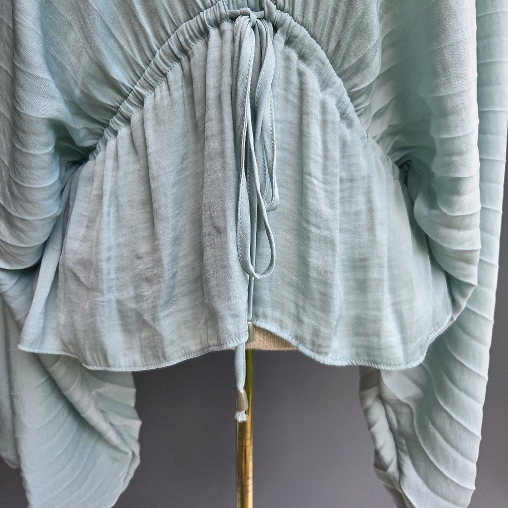 Free People Elouise Self-Tie Blouse Size-XS - Picture 7 of 13